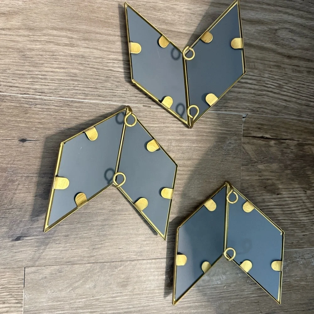 Gold Geometric Wall Decor Set